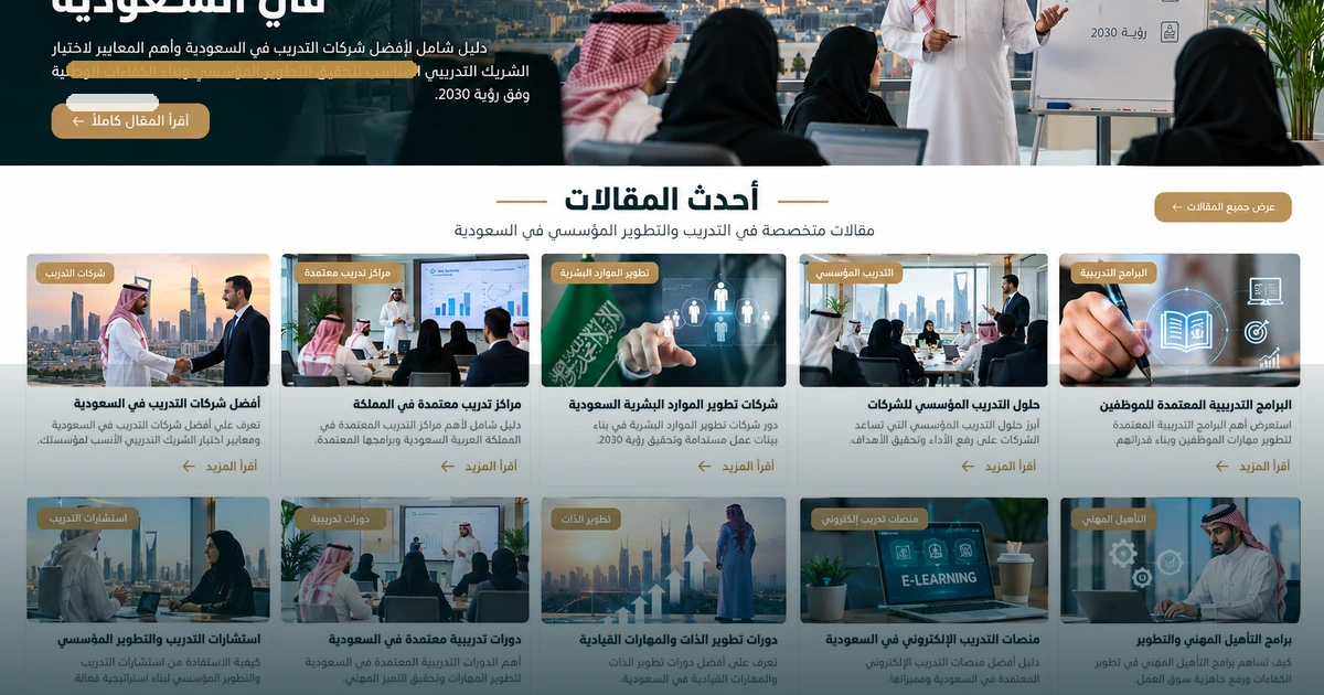 منصات التدريب الإلكتروني في السعودية